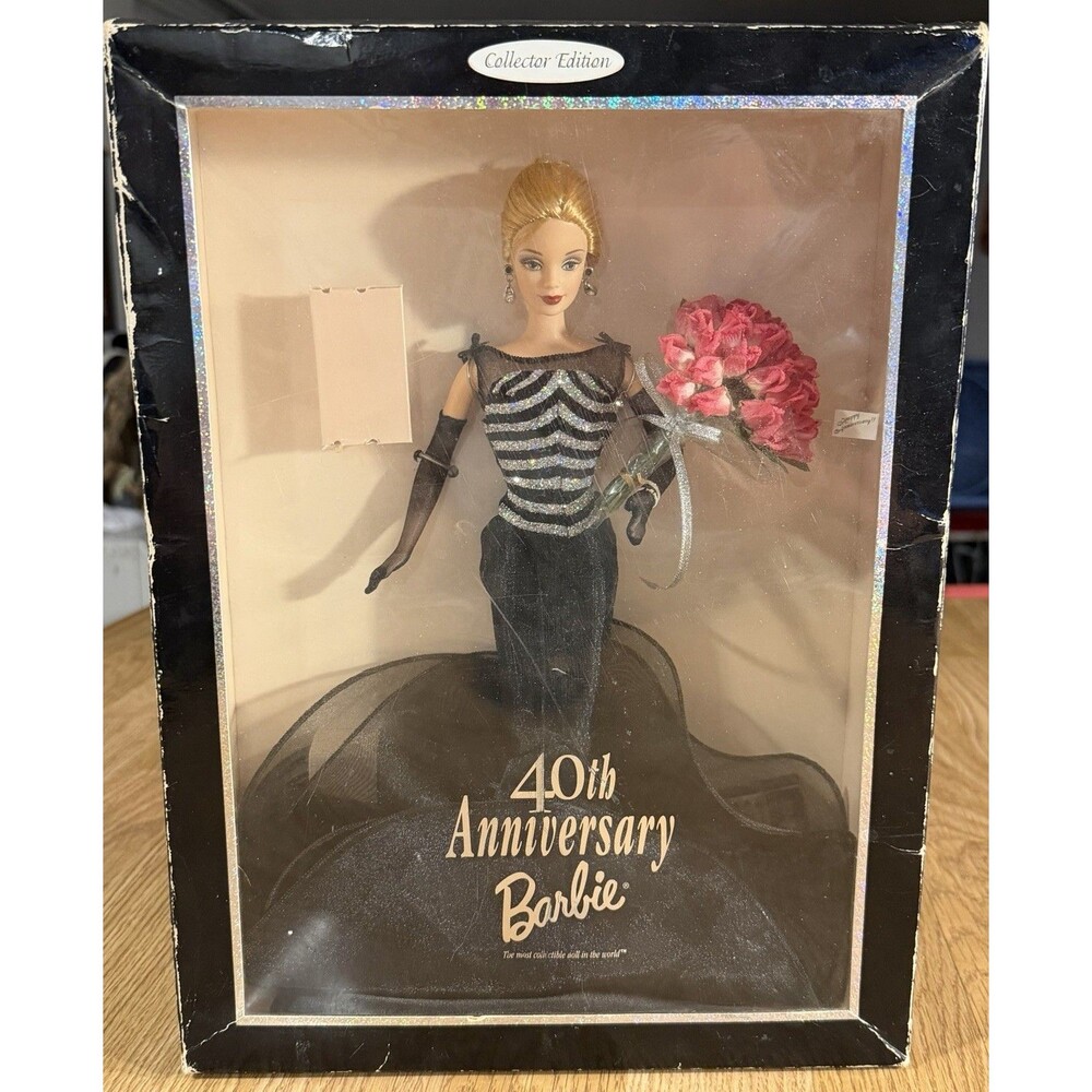 Vintage 1999 Collector Edition 40TH Anniversary Blonde Barbie and Mini Figure